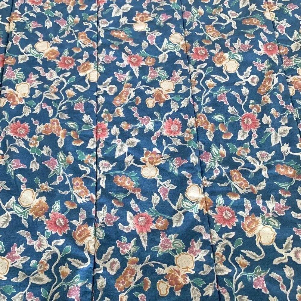 Vintage Ralph Lauren Jardin Blue Queen Comforter
